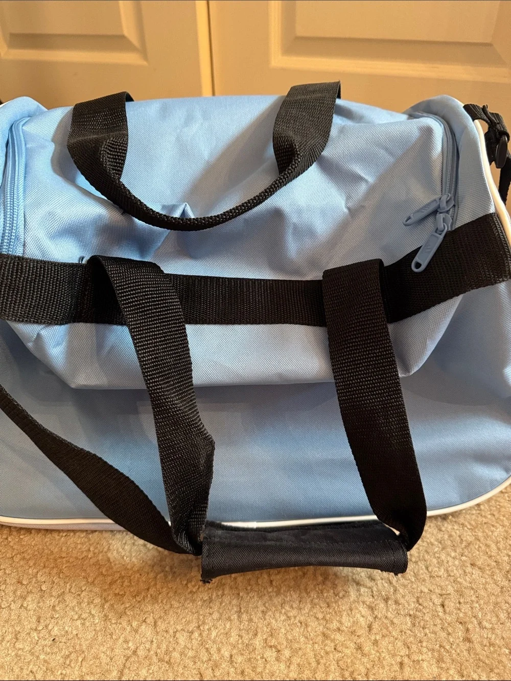 ⭐️ ADIDAS - Light Blue Duffel Bag with Black Accents